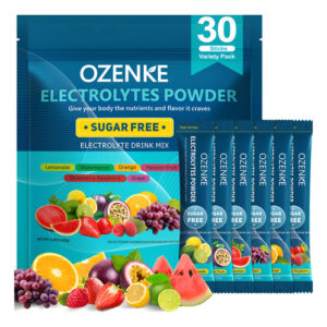 Pacotes De Eletrólitos Em Pó Ozenke 30 Sticks Hydration 6 Fl