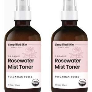 Spray De Água De Rosas Simplified Skin Organic Rosewater Pa