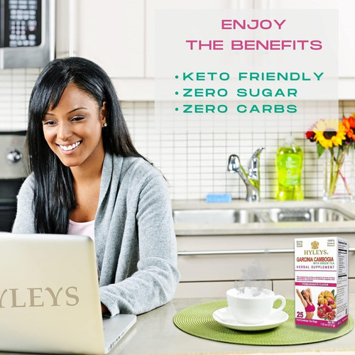Chá De Garcinia Cambogia Hyleys Hyleys Com Sabor De Romã - Imagem 3