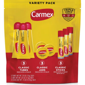 Pacote De Protetor Labial Medicamentoso Carmex 9 Unidades