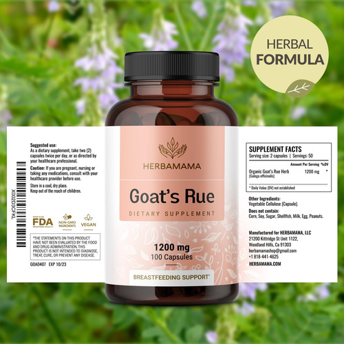Cápsulas De Arruda De Cabra Herbamama 1200 Mg Galega Officin - Imagem 7
