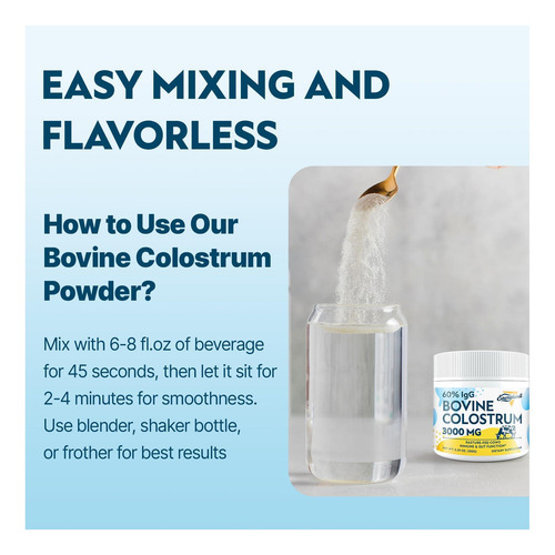 Suplemento Em Pó De Colostro Bovino Energievoll - 60% Igg 30 - Imagem 11