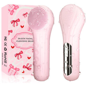 Silicone Face Scrubber Mosnami Waterproof Electric Pink