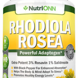 Suplemento Nutrionn Rhodiola Rosea 500mg 180 Cápsulas Vegana
