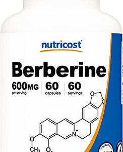 Suplemento Nutricost Berberine Hcl 600mg 60 Cápsulas