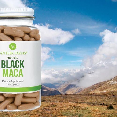 Antler Farms Maca Preta Pura 1500mg, 130 Cápsulas - Imagem 7