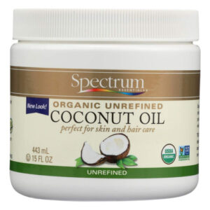 Óleo De Coco Spectrum Orgânico Não Refinado 450ml Para Corpo