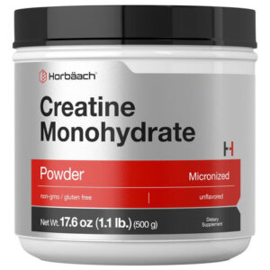 Pó De Monohidrato De Creatina Horbäach | 17,6 Onças (1,1 Lb)