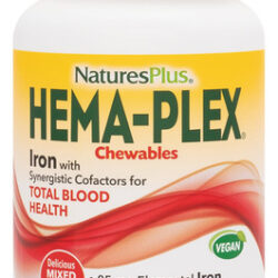 Suplemento Naturesplus Hema-plex Iron 60 Chewables 85 Mg