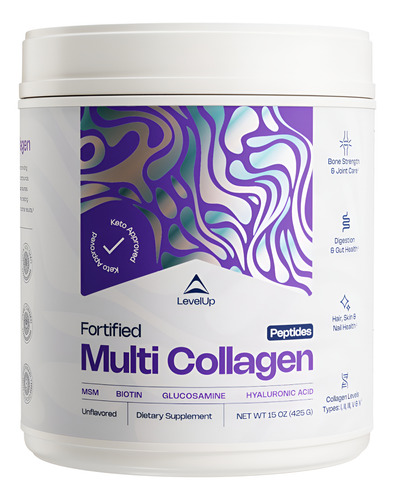 Suplemento Levelup Multi Collagen Com Biotina, Msm, Hialurôn