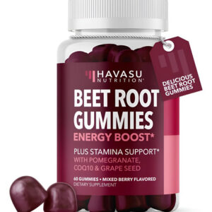 Gummies De Raiz De Beterraba Com Coq10 E Romã Suplemento De