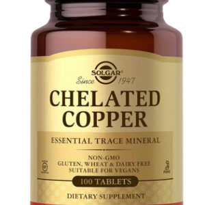 Solgar Chelated Copper, 100 Comprimidos - Essencial Para ...