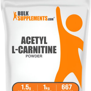 Bulksupplements Acetil L-carnitina Em Pó 1 Kg Sem Glúten