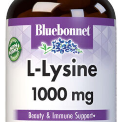 Cápsulas Bluebonnet L-lisina 1000 Mg 50 Unidades