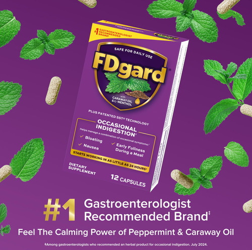 Suplemento Fdgard Gut Health Indigestão Náuseas Inchaço - Imagem 10