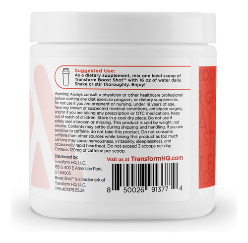 Suplemento Energético Transformhq Boost Shot Rocket Pop 28 S - Imagem 3