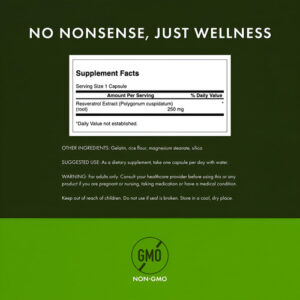Swanson Resveratrol Swanson 250 Mg 30 Cápsulas (2 Pacotes)