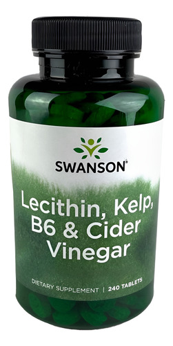 Swanson Lecithin Kelp B-6 & Cider Vinagre 240 Tabs