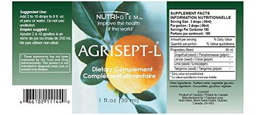 Agrisept - L Antioxidante 30ml (1 Oz) 12 Frascos Da Nutri-di - Imagem 6