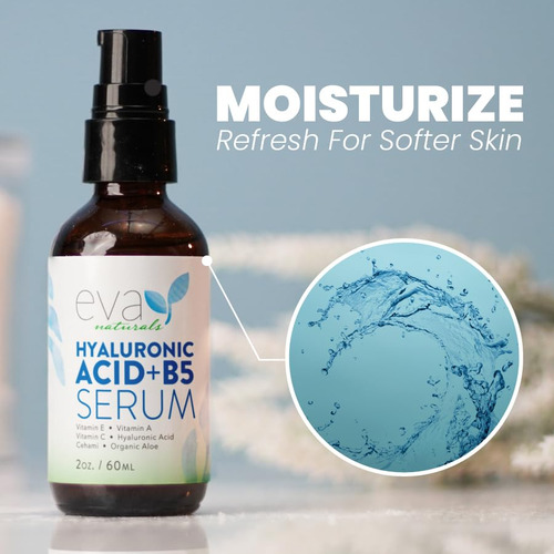 Sérum Eva Naturals Ácido Hialurônico + B5 60ml Para Todos Os - Imagem 4