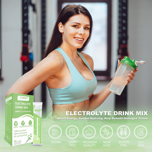 Canlist Electrolyte Powder Mistura De Bebida De Hidratação E - Imagem 5