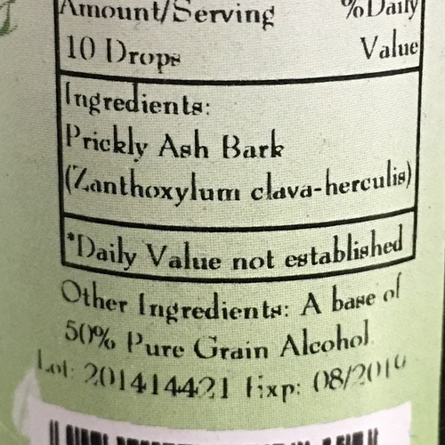 Extrato De Casca De Freixo Espinhoso Da Botanicals 1 Oz. - Imagem 3