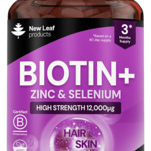 Biotina Vitaminas 12000mcg Com Coco Da Leaf Products