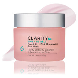 Máscara Facial Clarityrx Live + Be Well Probiótica Rosa Hima
