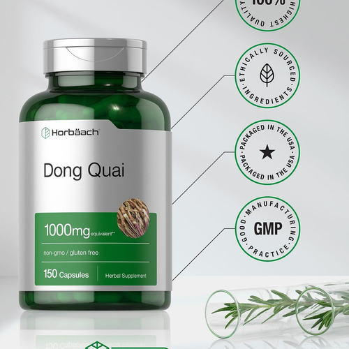 Cápsulas Horbäach Dong Quai 1000mg | 150 Porções - Imagem 7