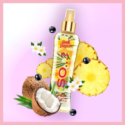 Body Mist Então...? Perfume Bali Breeze Para Mulheres 200ml - Imagem 3