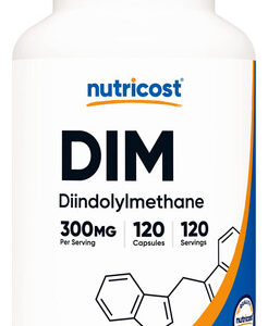Suplemento Nutricost Dim (diindolilmetano) 300 Mg 120 Cápsul