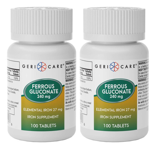 Gericare Ferrion 27mg Gluconato Ferroso 240mg Ferro E Suple - Imagem 8
