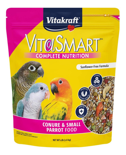 Vitakraft Vita Smart Gourmet Conure Food - Vitamina -fortifi - Imagem 7