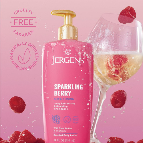 Loção Corporal Jergens Shea Berry 14 Oz - Imagem 3