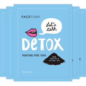 Sheet Mask Facetory Let&quots Talk Detox Purifying (pacote Com 5
