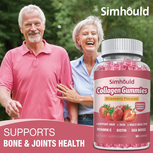 Simhould 2 Pacotes De Gomas De Colágeno Veganas De 2500 Mg P - Imagem 10