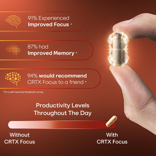 Suplemento Nootrópico Crtx Nutrition Focus 90 Cápsulas - Imagem 5