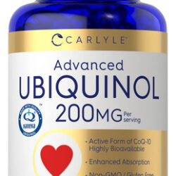 Suplemento Carlyle Ubiquinol 200 Mg 60 Cápsulas Gelatinosas