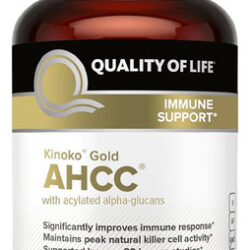 Suplemento Quality Of Life Premium Kinoko Gold Ahcc 500mg