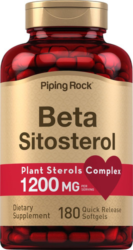 Suplemento De Beta Sitosterol Piping Rock | 1200mg | 180 Cáp - Imagem 7
