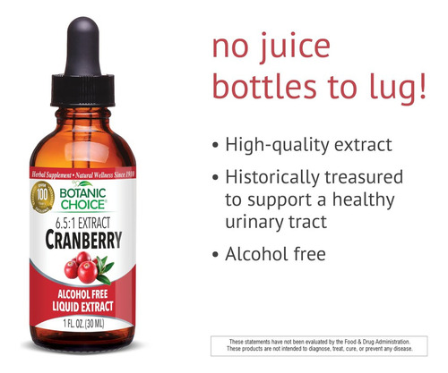 Extrato De Ervas Sem Álcool Botanic Choice Cranberry 30ml - Imagem 2
