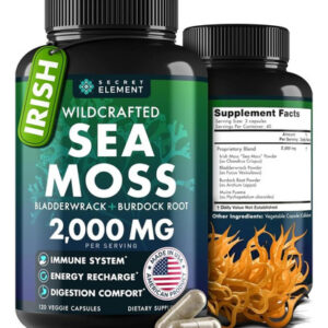 Cápsulas De Sea Moss - Irish Sea Moss Advanced Com Raiz De B