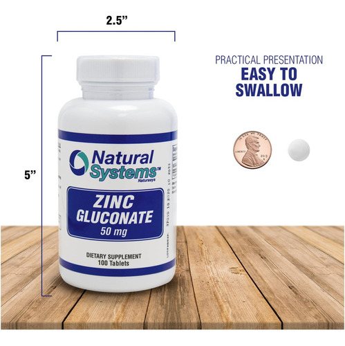Gluconato De Zinco 50 Mg Da Natural Systems Naturasys - Supl - Imagem 6