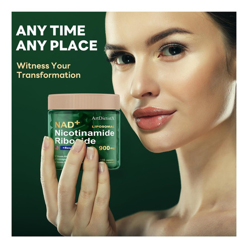 Nad+ Suplemento, Nad Nicotinamida Ribosídeo 900mg Para E De - Imagem 7