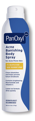 Spray Corporal Para Banir A Acne Panoxyl Com 2% De Ácido Sal