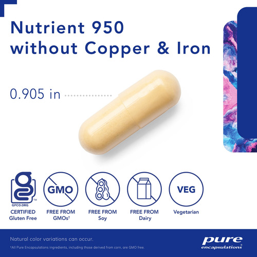 Suplemento Pure Encapsulations Nutrient 950 Sem Cobre E Ferr - Imagem 3