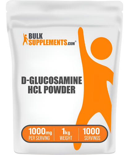 Suplemento Bulksupplements.com Glucosamina Hcl Em Pó 1 Kg