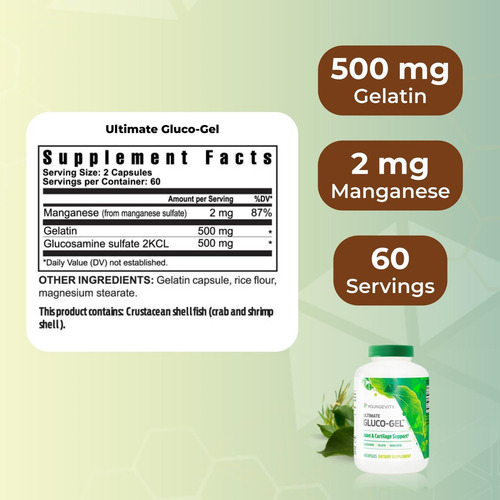 Youngevity Gluco-gel Para Articulações E Ossos Makeup Cosmet - Imagem 2
