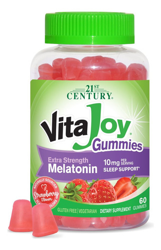 Gomas De Melatonina Extra Forte Vitajoy 21st Century 10
