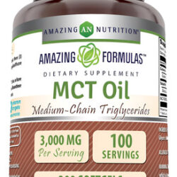 Suplemento De Óleo Mct Amazing Nutrition 1000 Mg 300